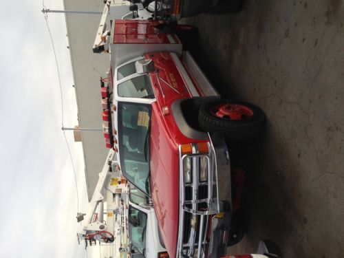 4x4 chevrolet 3500 crew cab fire truck emergency utility body 35k miles