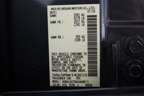 2010 Altima 2.5L NAV Leather Automatic Sunroof Traction Control FWD, US $16,804.00, image 48