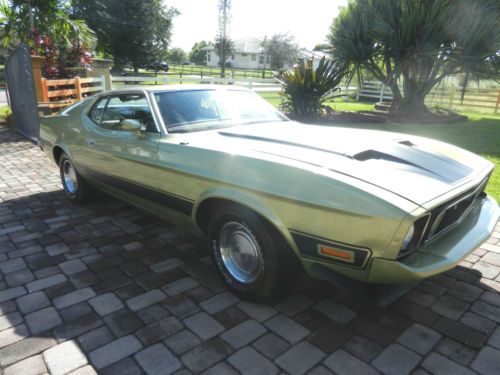 Nice 1973 ford mustang mach 1,351-v8,california car,auto,numbers matching,no res