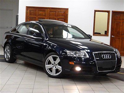 2008 audi a6 s-line 4.2l v8 quattro blue/beige navigation auto xenon dlr maint ~