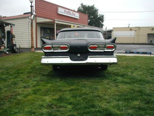 1958 Ford Fairlane 500  Police Interceptor,2dr Hot Rod Black Moon Disc Cruiser,, image 5