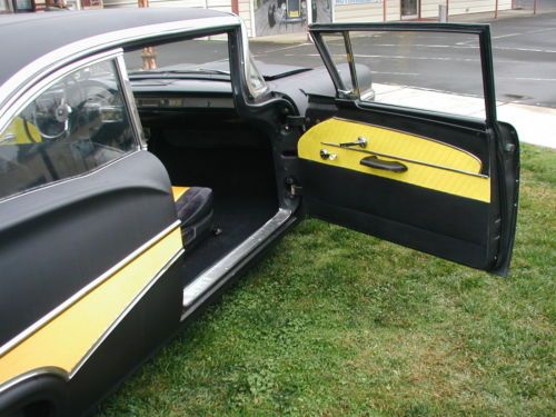 1958 Ford Fairlane 500  Police Interceptor,2dr Hot Rod Black Moon Disc Cruiser,, image 7