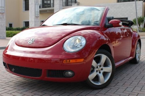 2007 volkswagen new beetle convertible, leather, htd seats clean carfax
