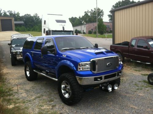 2000 ford excursion 4wd totally customized! lifted, custom leather/ostrich seats