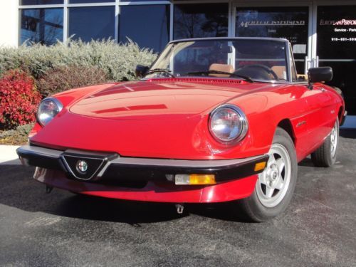 1987 alfa romeo spider veloce convertible 5-spd 91k miles nc car