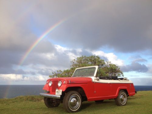 1967 jeepster convertible rare garage kept cream puff 8701 vin