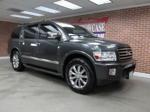 2007 infiniti qx56 3rd row seat navigation dvd leather awd