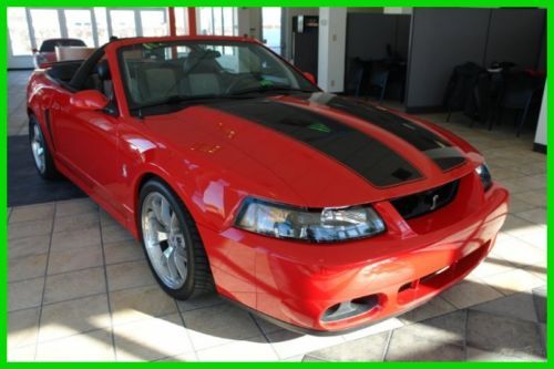2004 ford mustang cobra convertible~red~stick~29k miles~tastefully modified