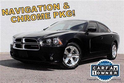 1-owner 12k mi 2013 dodge charger sxt nav chrome heated seats sharp! 10 11 12