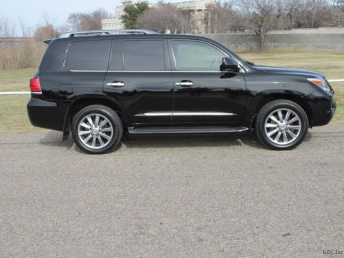 2010 lx570 4x4 blk/gry lthr premium nav tv 57k roof flawless