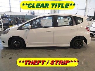 2013 honda fit sport navigation light strip theft rebuildable clear title