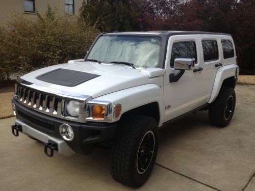 2008 hummer h3 4x4 white