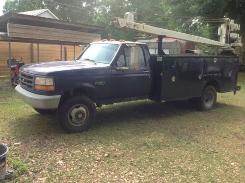 1995 ford f 350 w autocrane   attached crane  4wd