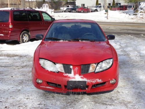 2003 PONTIAC SUNFIRE 2 DOOR RED, image 2
