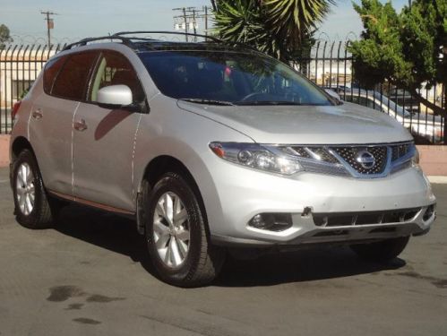 2012 nissan murano sl damaged rebuilder runs!! must see extra extra clean l@@k!