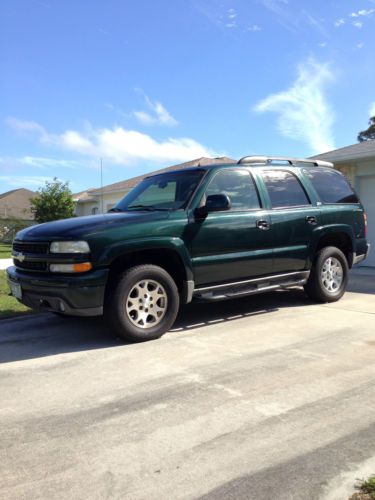 2002 chevrolet tahoe z71 sport utility  5.3l 4wd florida truck nr no reserve