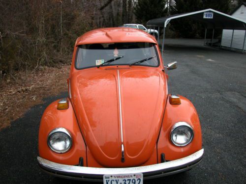 1973 classic beetle - orange, mechanically sound, great start for restoration