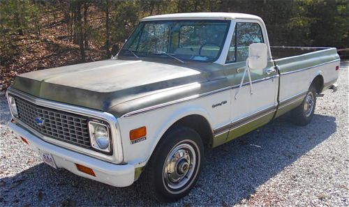 1971 chevy custom c10 pick up. 350 wa/c 2nd owner patina, shop truck or rat rod.
