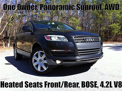 Heated leather front/rear third row panoramic sunroof 19&#034; weels bose 4.2l v8 awd