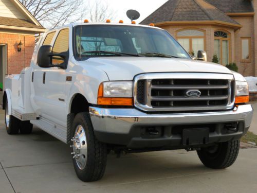 2000 ford f550 xlt crew 7.3l diesel 2wd 6spd hauler 13k orig. miles no reserve