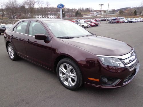 2012 fusion se sedan power sunroof one owner carfax video bordeaux reserve