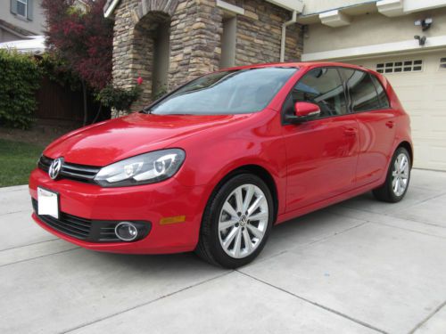 *like new* 2012 volkswagen golf tdi 4-door tech package - 100k warranty - ca car