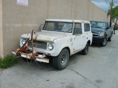 1966 scout  4wd  rare fact  turbo barn find nice calif  body  project