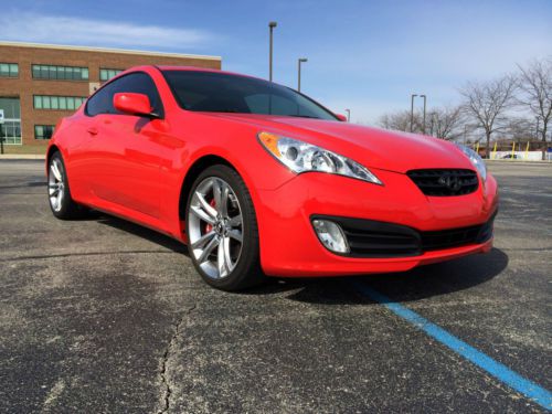 2012 hyundai genesis coupe 3.8 r-spec tsukuba red v6 low miles 6 speed