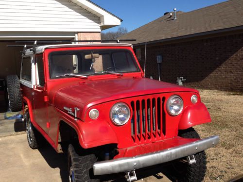 Jeepster v6 commando kaiser 1968 jeep offroad 4x4 4wd red