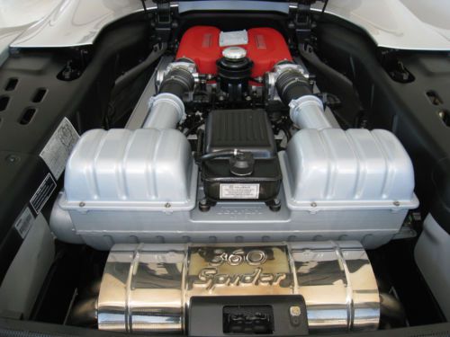 2002 Ferrari 360 Spider Silver Carbon Fiber Racing Seats 6 Speed, image 7