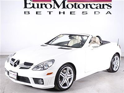 Mb certified cpo arctic white navigation 11 slk350 amg slk300 slk280 10 airscarf