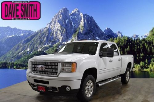 12 sierra 3500hd srw denali crew 4wd diesel leather ac seats sunroof  auto