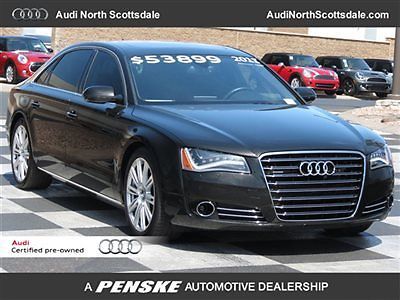 11 audi a8l v8 awd leather cerified no accident navigation heated seat financing