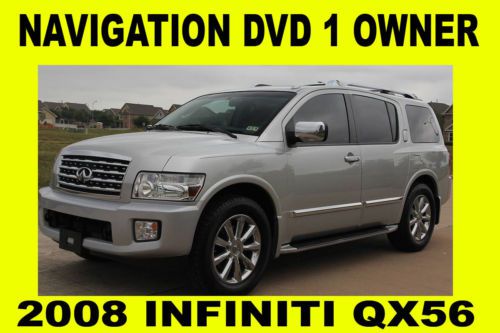 2008 infiniti qx56,navigation,dvd,backup camera,quad seats,clean tx title