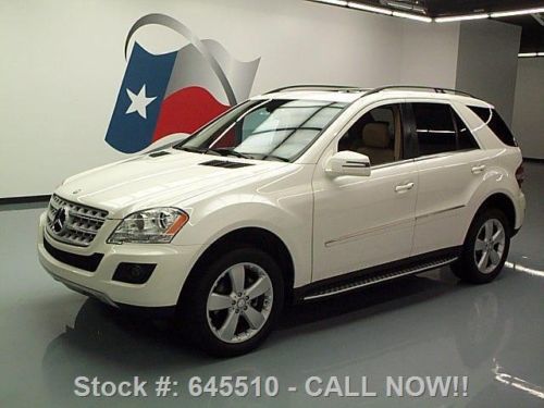 2011 mercedes-benz ml350 p1 sunroof nav rear cam 57k mi texas direct auto