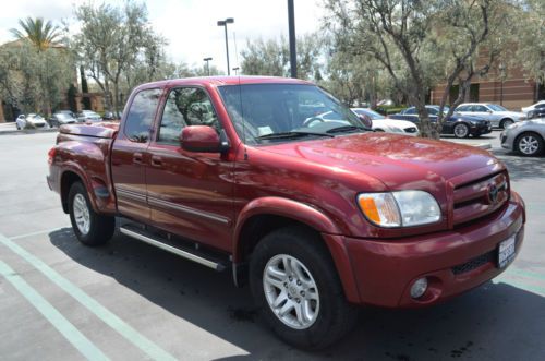 Beautiful 2003 toyota tundra red pearl-leather-well maintained only 77,200 miles