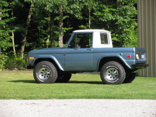 1977 bronco half-cab, frame-off restoration, 4x4, 5.0 ho, aod transmission