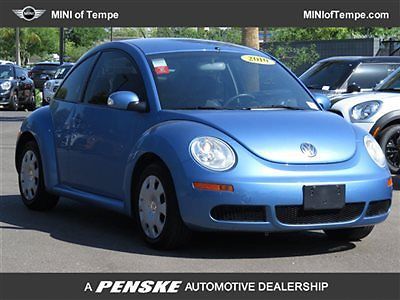 10 vw beetle auto low miles hatchback 2.5l blue financing black leather