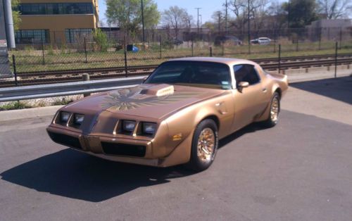 1979 pointiac trans am, - gold, no rust, rebuilt 403 engine, original wheels