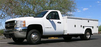 No reserve 2007 chevrolet silverado 3500 4x4 duramax diesel utiltiy bed clean!!!