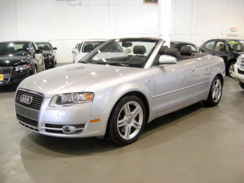 2007 a4 cabriolet quattro carfax certified low miles super clean new soft top