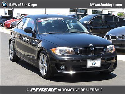128i 1 series low miles 2 dr coupe 6-speed gasoline 3.0-liter dual overhead c je
