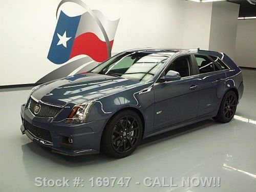 2013 cadillac ctsv stealth blue ed pano roof nav recaro texas direct auto