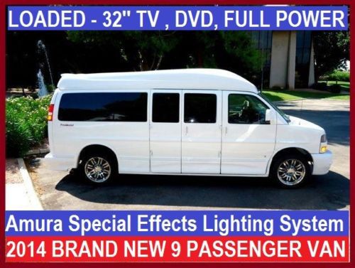 First class presidential,9 passenger  custom conversion van