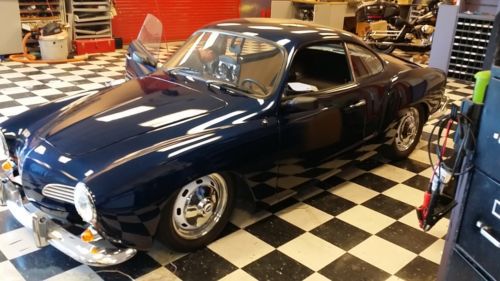 Beautiful Blue Color VW Karmann Ghia Coupe with Custom sound and interior, image 11