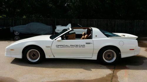 1989 pontiac 20th anniversary turbo trans am &amp; indy pace car