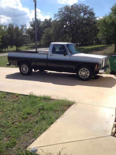 Custom black/silver 77&#039; chevrolet c20 high performance motor