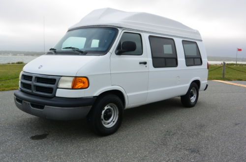 1999 dodge ram van ramp wheelchair lift hightop 6 passenger transport shuttle