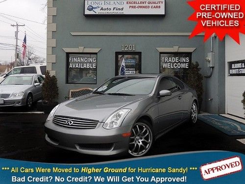 06 infiniti g35 coupe 6-speed manual sunroof leather heated spoiler keyless hid