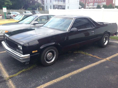 1987 chevy el camino 2-door black zz4 crate motor 355hp tci auto transmission